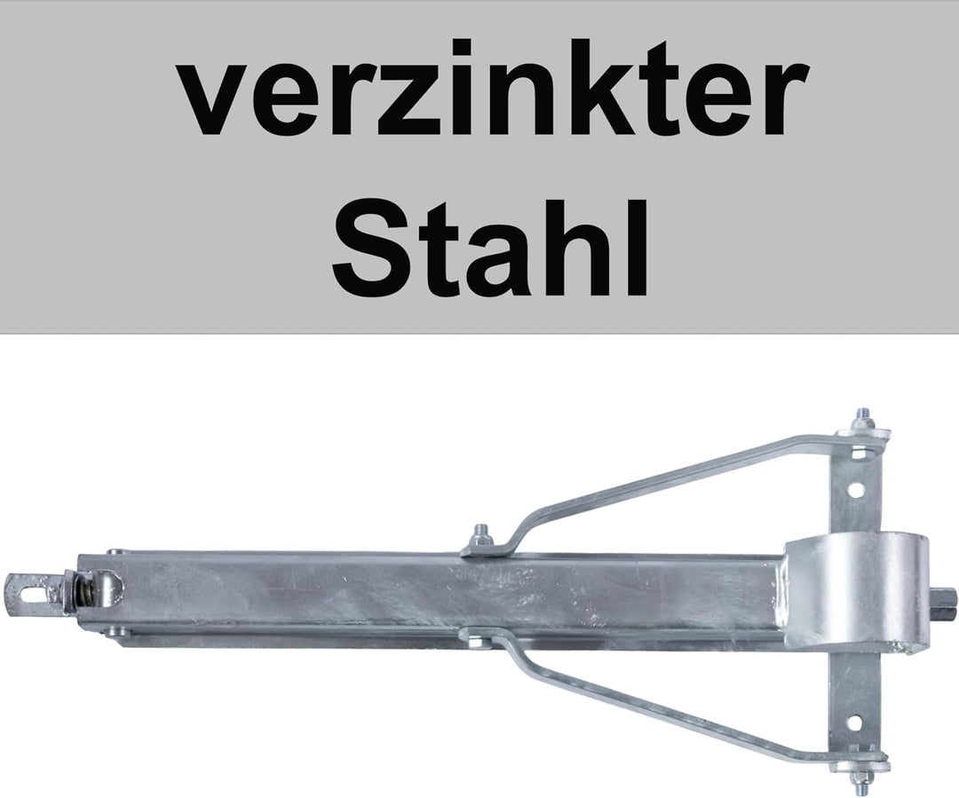 Ausdrehstütze Eckstütze aus Stahl Stützbein geeignet für Caravan Trailer PKW-Anhänger Abstützung Niv