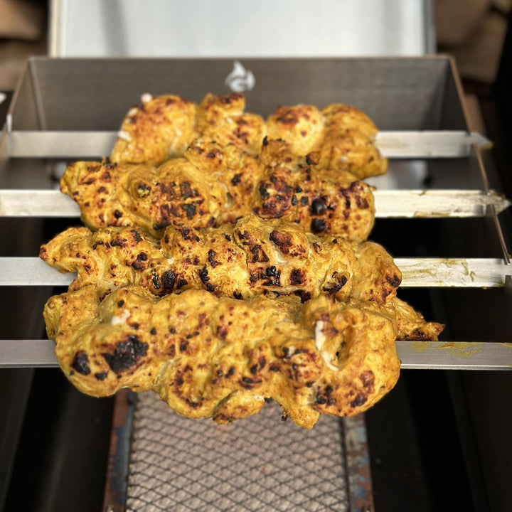 Grillrost.com Das Original Edelstahl Windschutz und Spiesshalter | für alle Broil King Imperial/Rega