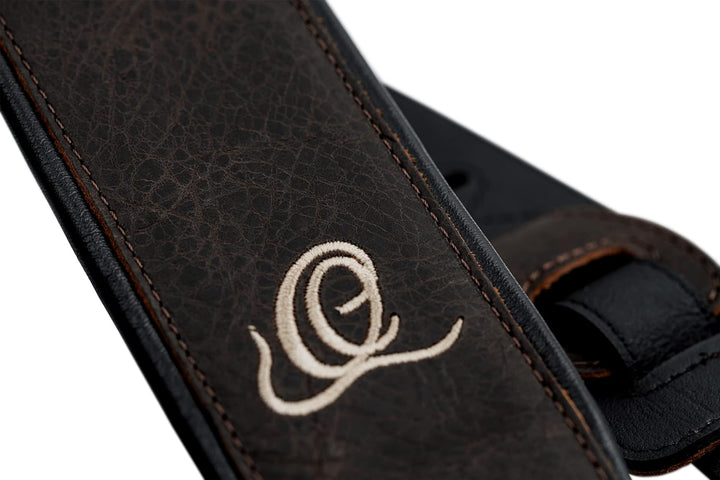 Ortega Guitars Echtleder Gitarrengurt längenverstellbar - Akustik Gitarre / Bass, E-Gitarre, E-Bass