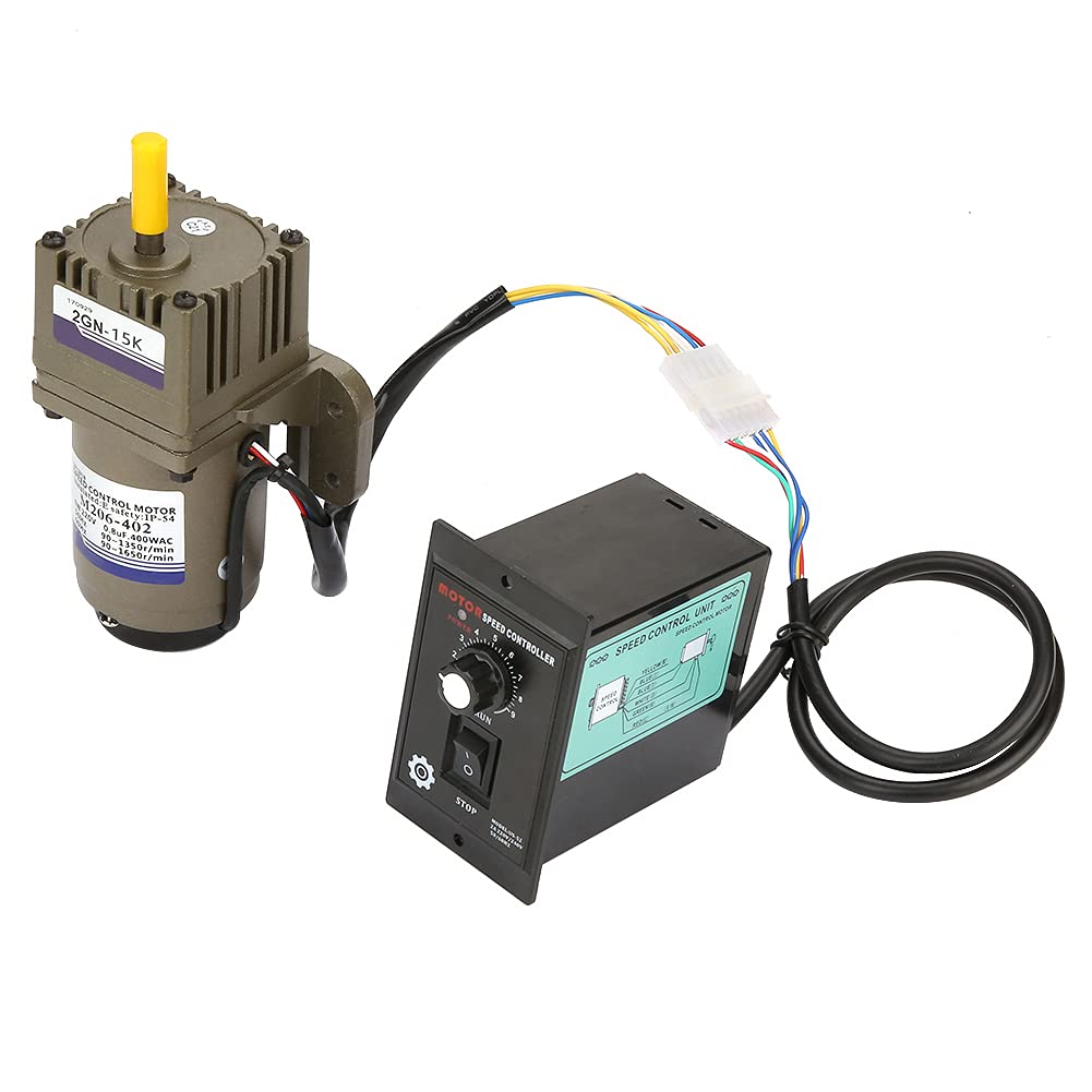Elektrischer Getriebemotor, AC 220V 6W Einphasen-Asynchrongetriebemotor Verzögerung einstellbare Dre