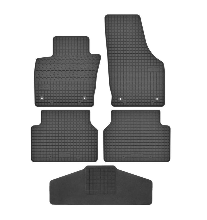 Fussmatten Vorne, Hinten + Tunnel Matte 5er Set für Audi Q3 2011-2018 8U Gummi Gummimatten Vorne, Hi