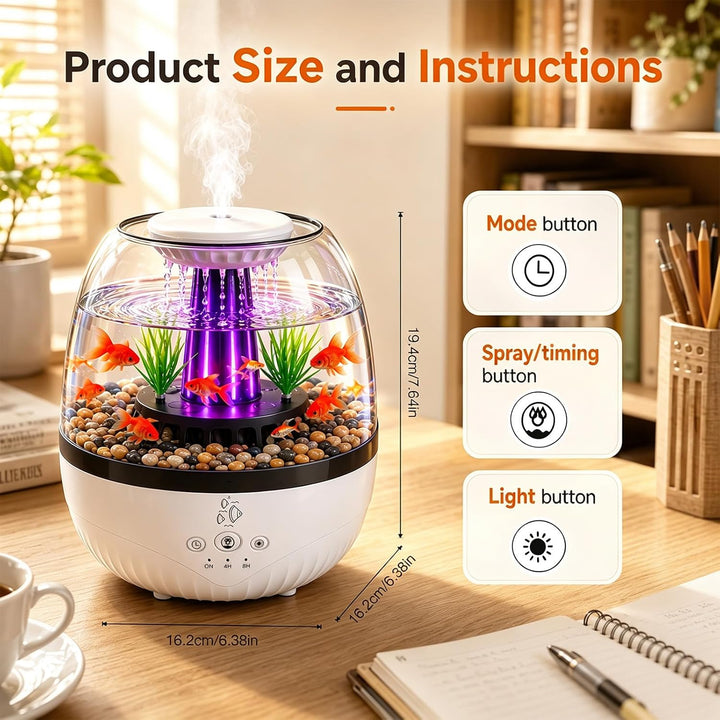 3 in 1 Aquarium Regentropfen Diffuser Luftbefeuchter