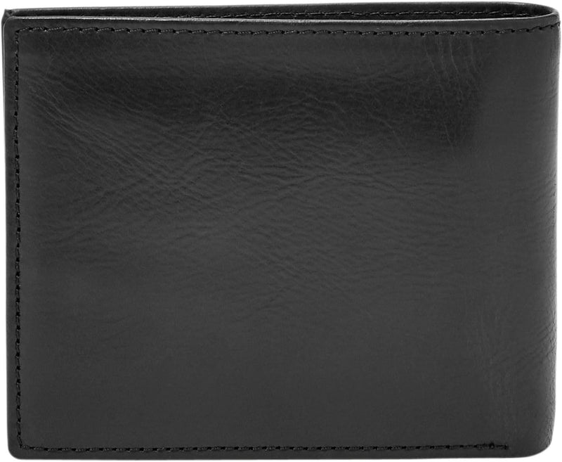 Fossil Herren Reisepasshülle Ryan aus Leder 12,4 cm L x 0,5 cm B x 8,9 cm H Schwarz, Schwarz