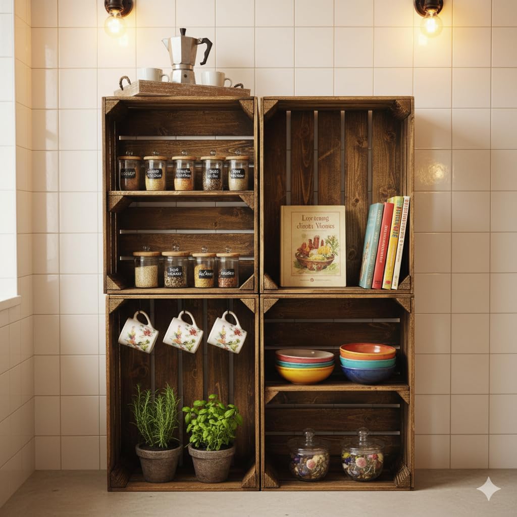 Alte geflammte Obstkisten/Holzkisten in vielen Variationen -Ideal zum Möbelbau oder zur Aufbewahrung