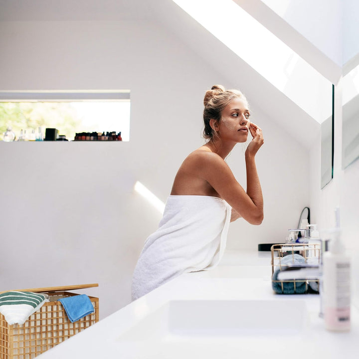 Relaxdays Wäschesammler 2 Fächer, eckige Wäschetruhe mit Wäschesack, Wäschesortierer mit 96 L, HBT: