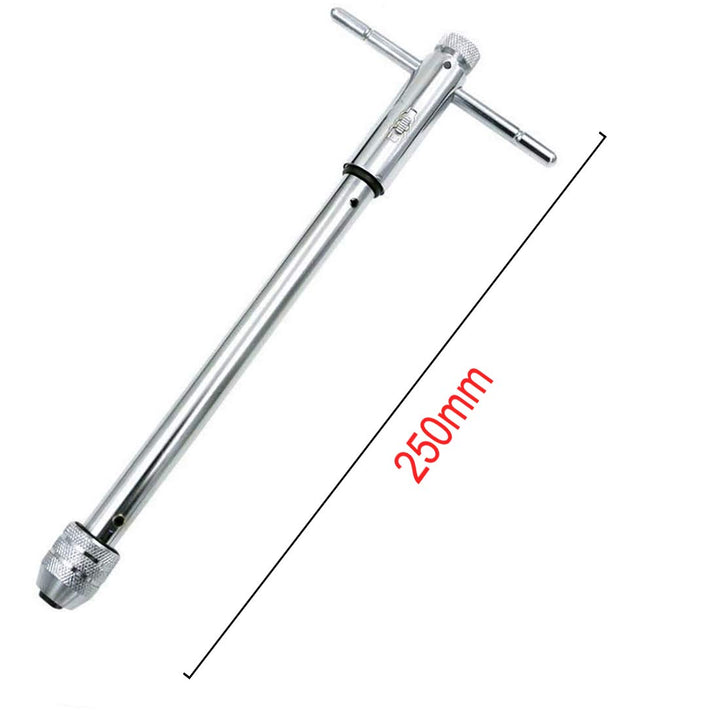 QISF 5 Stück HSS Gewindebohrer | Handgewindebohrer | Schälanschnitt Titan Handwerker Satz | M3 M4 M5