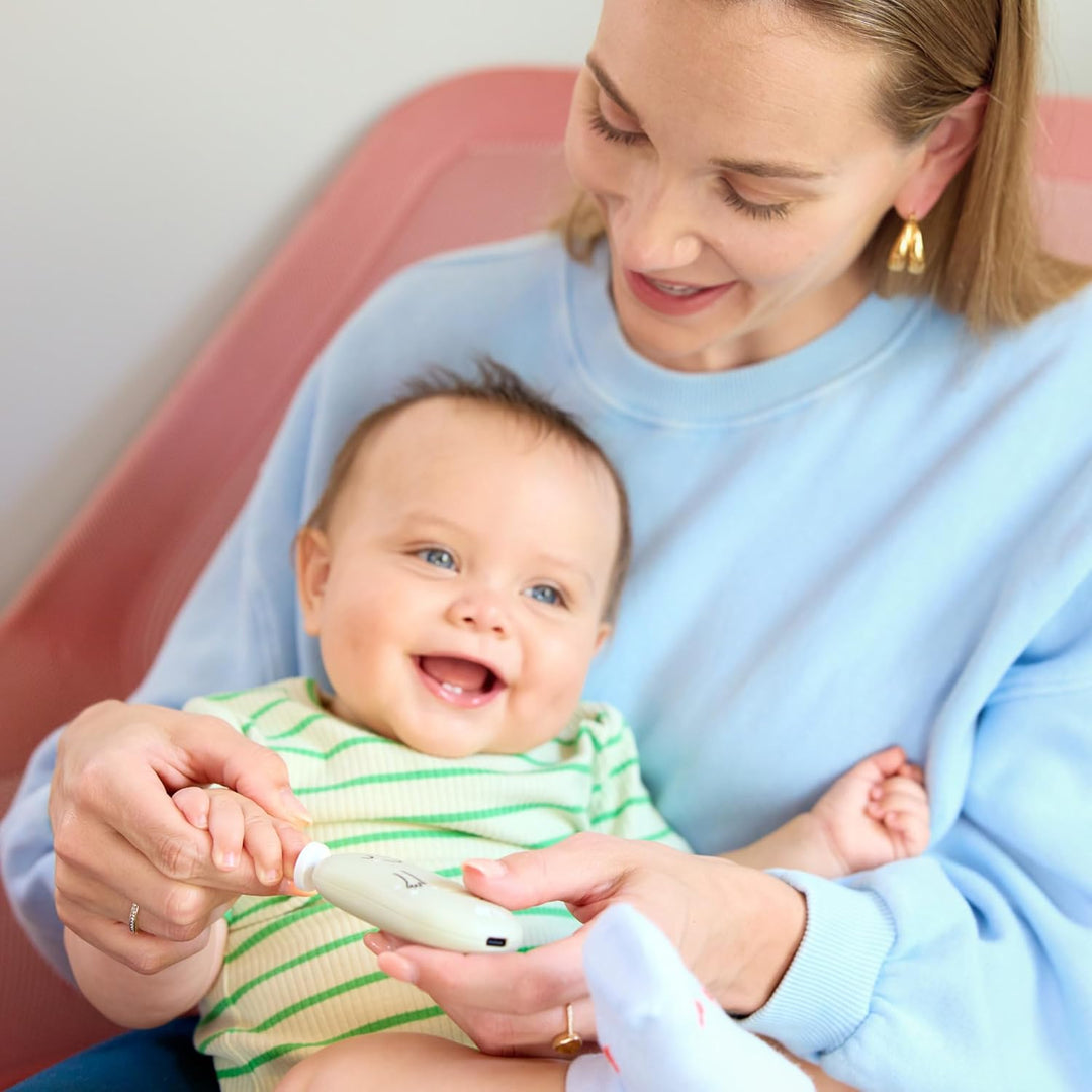 Bebeconfort Elektrische Baby-Nagelfeile, Ab Geburt, Babys + Kleinkinder, 7 Nagelfeilen mit Verschied