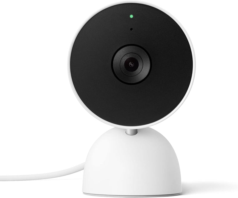 Google Nest Cam mit Kabel, Sicherheitskamera für Zuhause, Weiss, 5,69 x 6,4 x 9,84 cm; 393 Gramm Nes