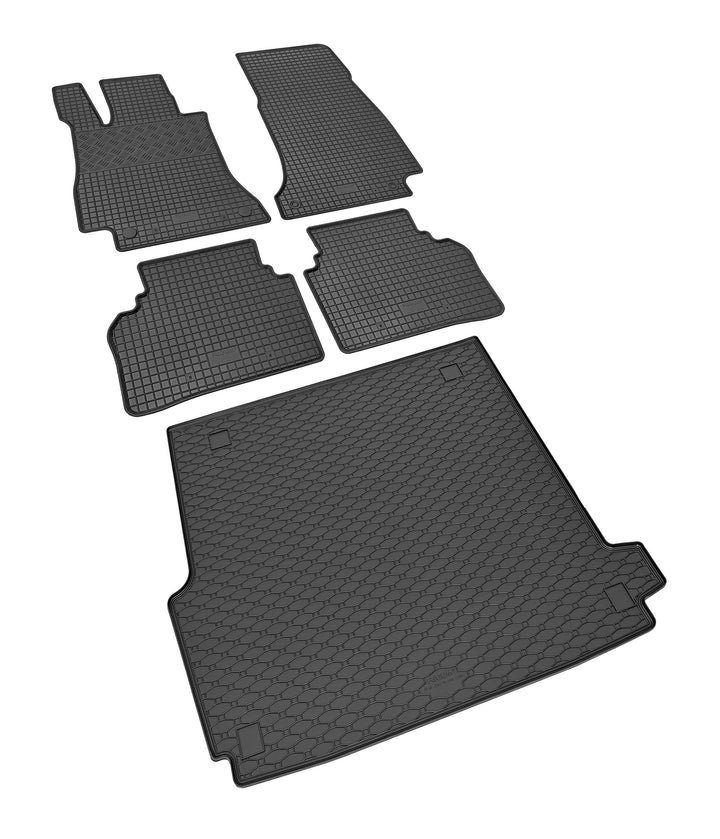 Stylisches Gummi- und Kofferraumwanne Set geeignet für Mercedes E-Klasse S213 Kombi ab 2016 ab 2022