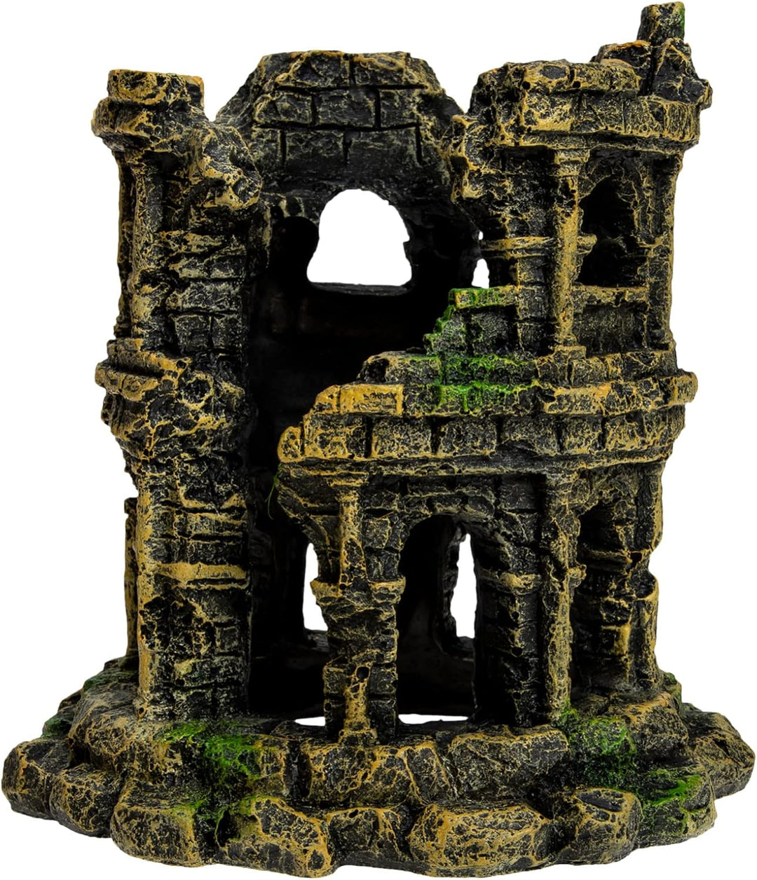 Happyyami Schloss Aquarium Dekoration Aquarium Versteck Ornament Versteckfelsen Für Aquarien 75-gall