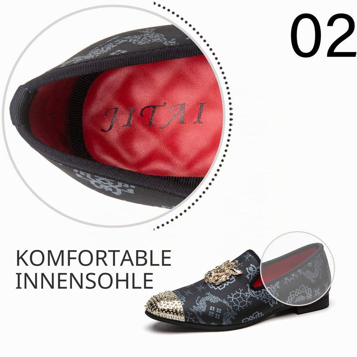 JITAI Herren leichte Schuhe Kunstleder Slipper für Männer und Mode Mokassins Herren Freizeitschuhe 4