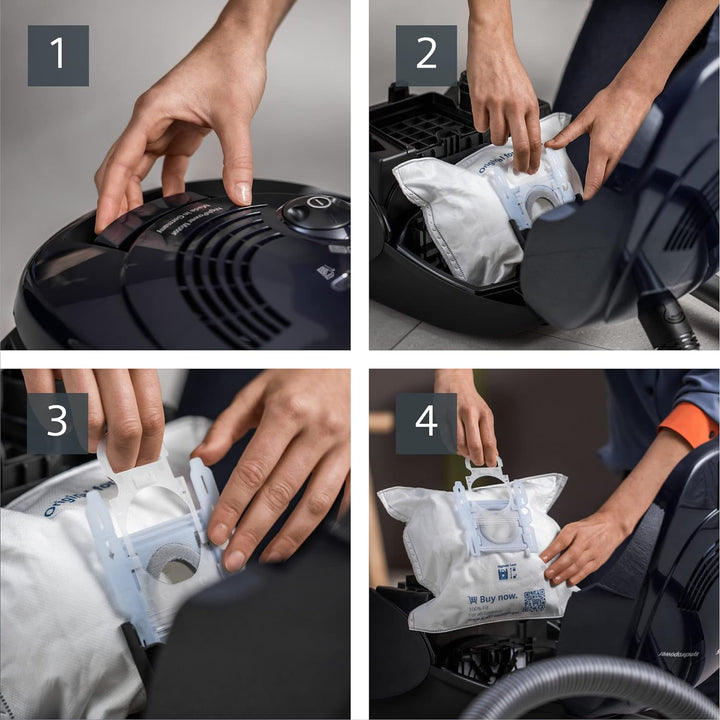 Siemens Staubsauger mit Beutel synchropower VS06B1110, Bodenstaubsauger, Hygiene-Filter, Bodendüse f