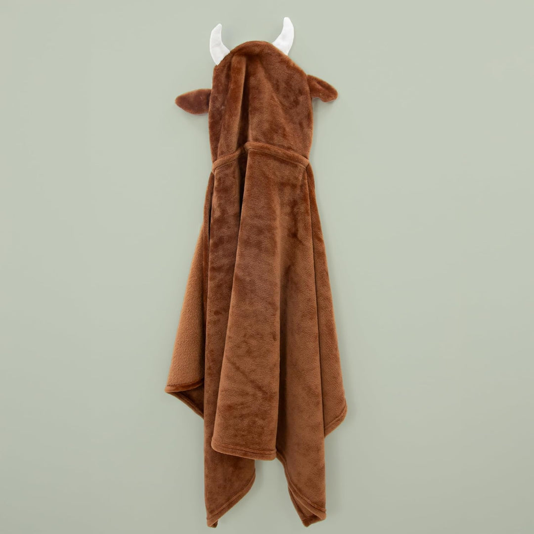 The Gruffalo Offiziell lizenzierte Fleecedecke mit Kapuze, superweiche, warme Decke, Walddesign, per