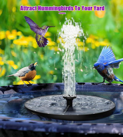 SZMP 4W LED Solar Springbrunnen für aussen,2023 Upgraded Solarbrunnen Teichpumpe mit 8 DIY Effekte W