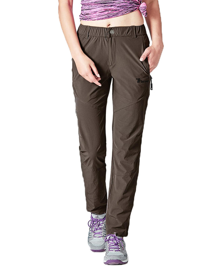donhobo Damen Outdoor Wanderhose Quick Dry Campinghose Ultraleichter Verschleissfester UV-Schutz Atm