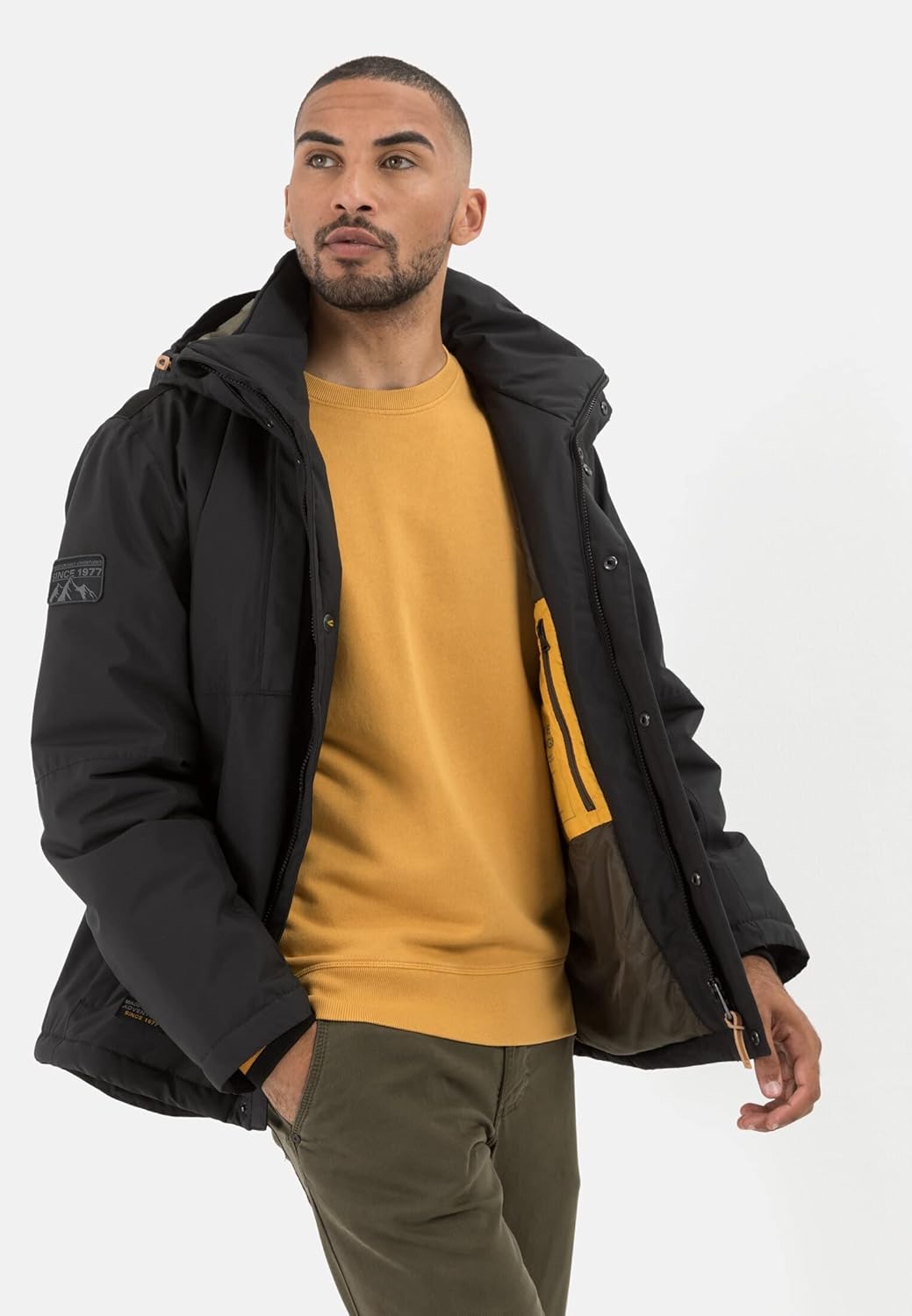 camel active Jacke Langarm Kapuze wasserdicht Winddicht anthrazit 106 Anthrazit, 106 Anthrazit