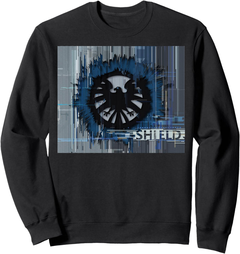 Marvel S.H.I.E.L.D Glitched Poster Sweatshirt