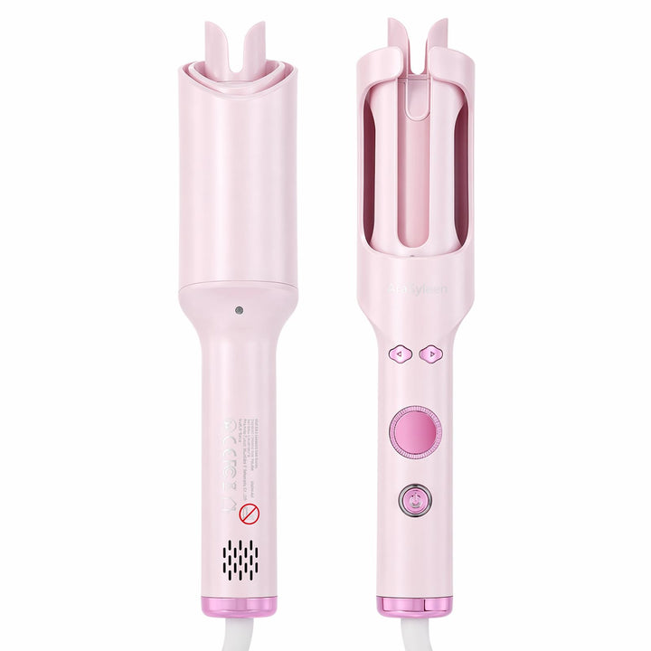 Automatik Lockenstab mit Kaltluft &amp; Ionen, 30mm Auto Curler Rosa 30mm, Rosa 30mm