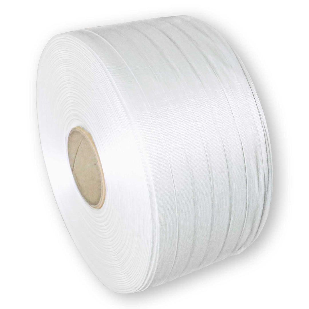 2 ROLLEN x 1100m | 13mm Polyester Umreifungsband | 380kg Bruchlast | Polyesterband für optimale Ladu