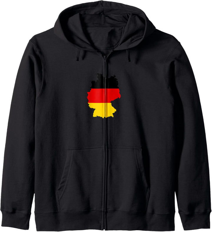 Deutsche Landkarte Flagge Kapuzenjacke