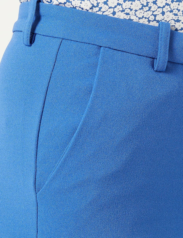 VERO MODA Damen Vmzamira Mr Slim Straight Pant Ga Noos Hose XS / 34L Beaucoup Blue, XS / 34L Beaucou