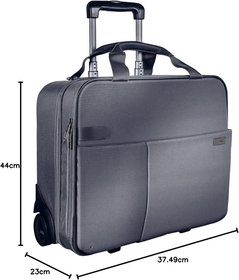 Leitz 6059-00-84 EDV-Zubehöre Trolley Complete Silbergrau Laptop 15,6 Zoll Trolley Silber, Laptop 15