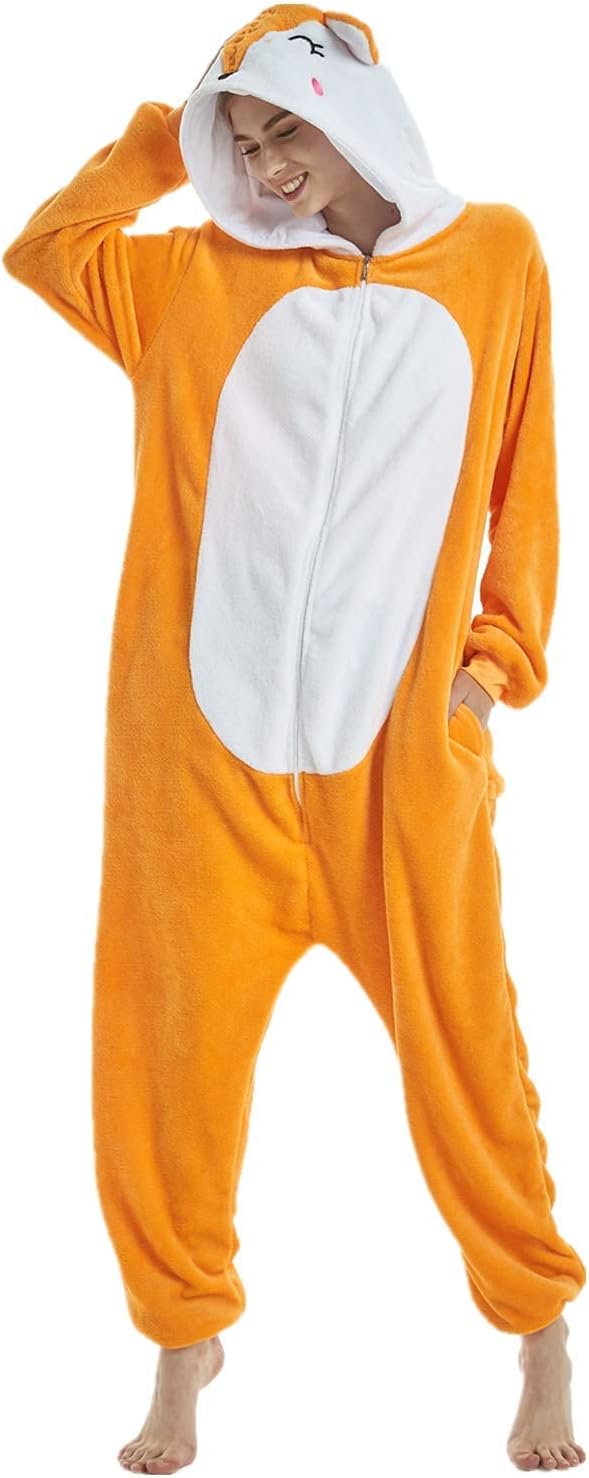 ZKomoL Pyjamas Onesies Cosplay Erwachsene Unisex Tiere Halloween Kostüm Kleid Loungewear, Tigermuste