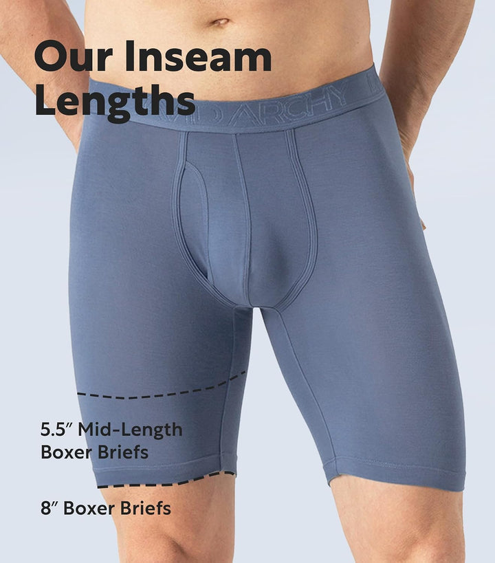 DAVID ARCHY Herren Boxershorts Mehrfachpack, Stretcken Klassischer Retroshorts, Unterhosen Männer, 5