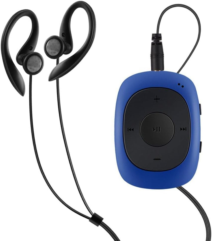 AGPTEK Mini Clip 8GB MP3 Player mit Bügel-Kopfhörer und Silikon Hülle, Leichter Sport Musik Player m