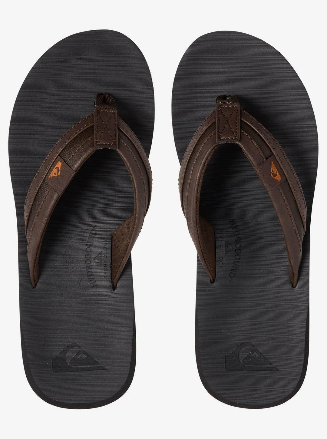 Quiksilver Herren Carver NubuckFlipflop 39 EU Brown Black Brown, 39 EU Brown Black Brown