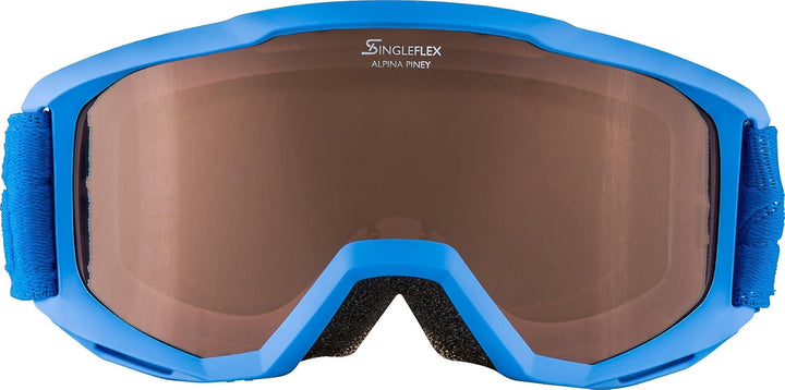 ALPINA PINEY - Beschlagfreie, Extrem Robuste & Bruchsichere Skibrille Mit 100% UV-Schutz Für Kinder