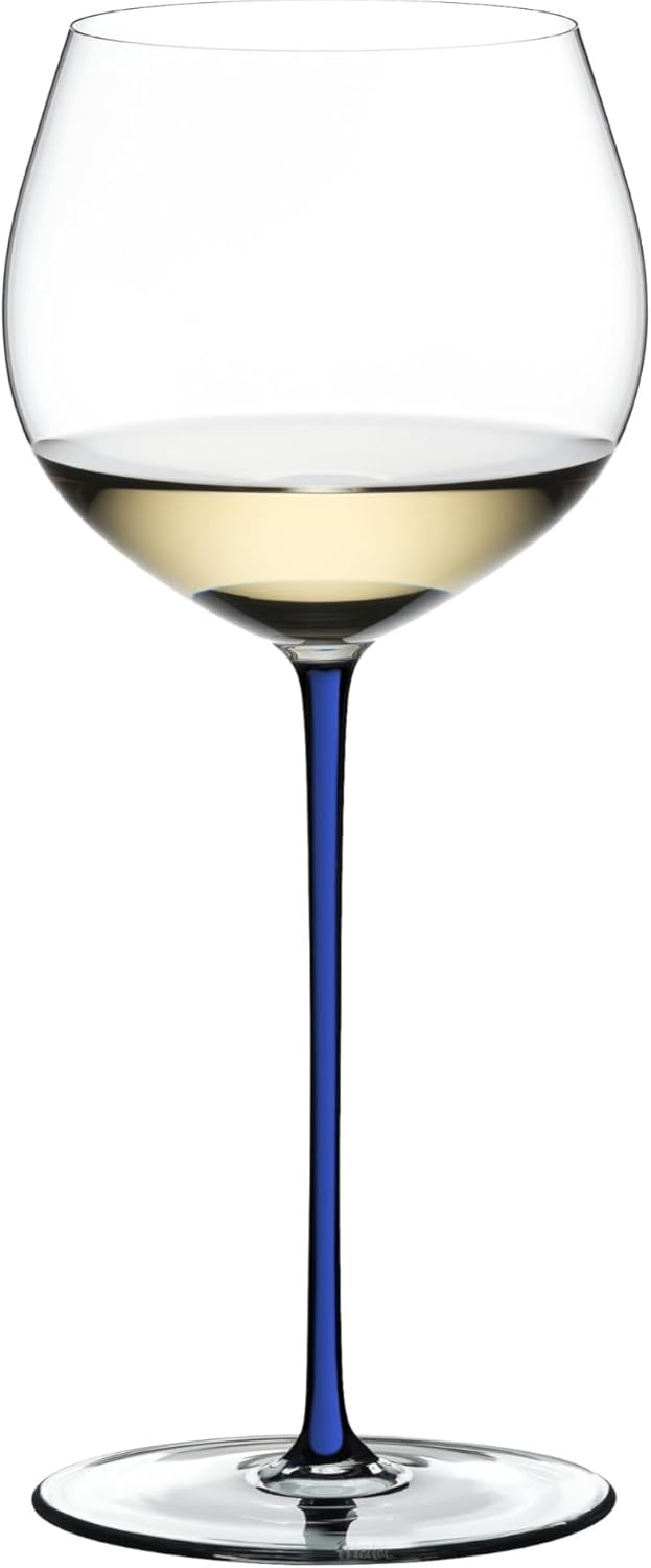 Riedel Fatto A Mano Old World Weinglas im Eichenfass gereifter Chardonnay (Oaked Chardonnay) blau, i