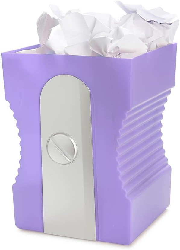 balvi Papierkorb Sharpener Farbe Mauve Originell und lustig In Form eines Bleistiftspitzers Kunststo