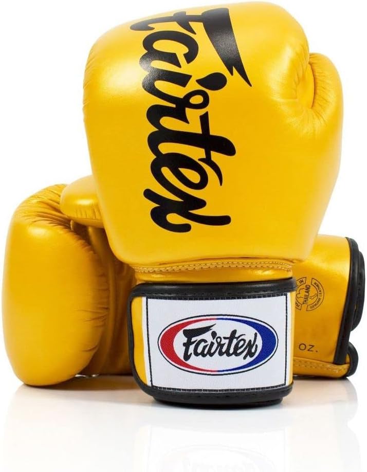 Fairtex BGV19 Deluxe Tight-Fit Gloves 10 oz Gold, 10 oz Gold