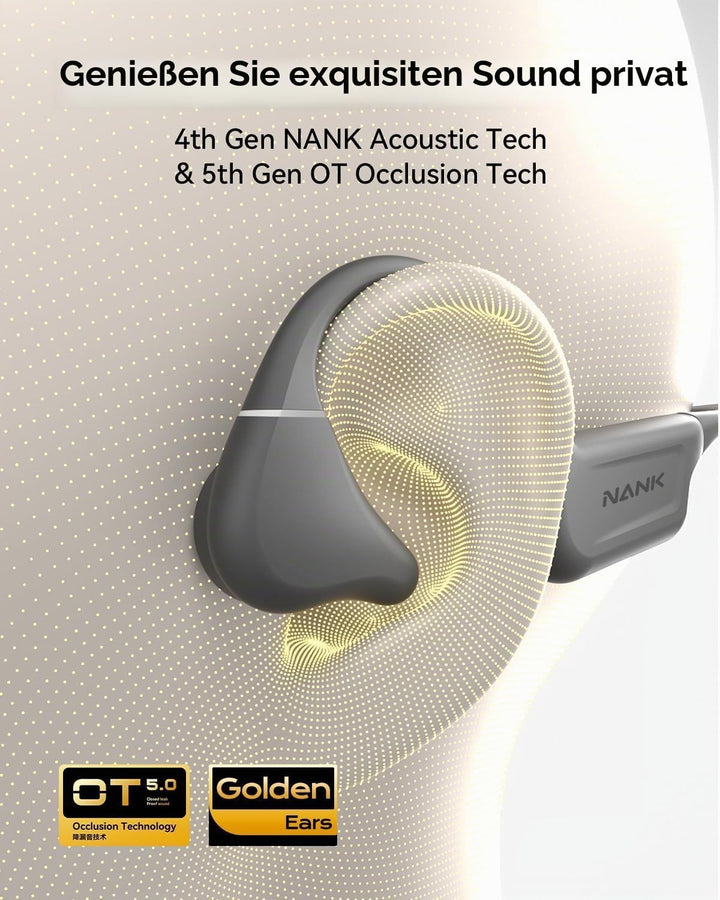 NANK Runner Diver2 Pro Schwimmkopfhörer, IP69 wasserdichte Knochenleitungskopfhörer, Open-Ear-Sport-