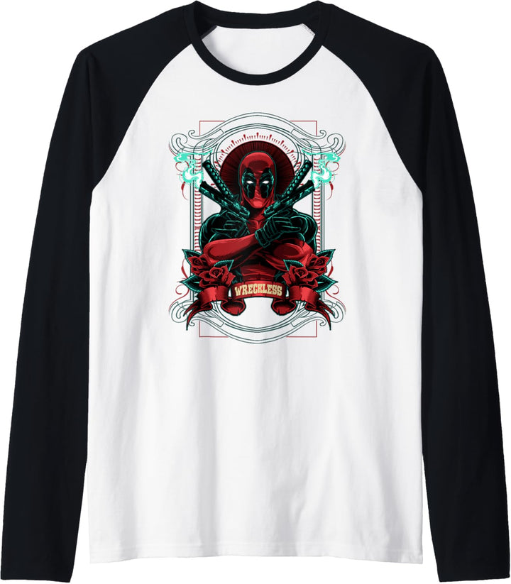 Marvel Deadpool Wreckless Portrait Raglan
