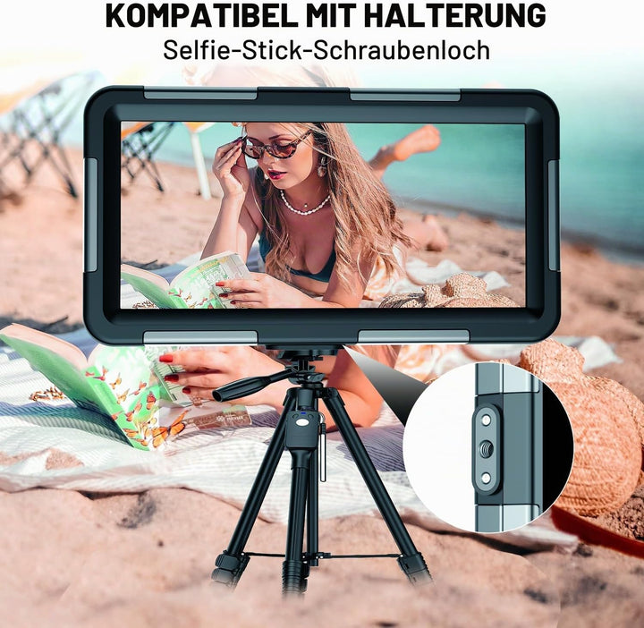 ZLIME wasserdichte Handyhülle 7.0 Zoll Unterwasser Wasserfeste Handy Wasserschutzhülle Handytasche,