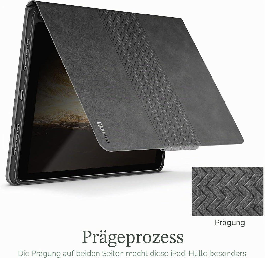 AUAUA Hülle für iPad 10. Generation 2022, 10,9 Zoll Hülle mit Apple Stifthalter, Auto Schlaf/Aufwach