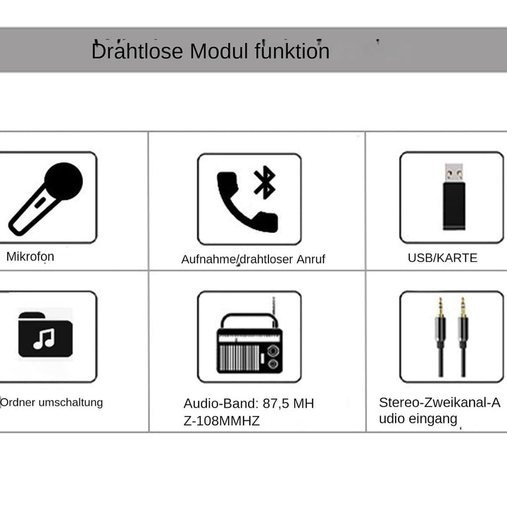 Audio Verstärker Platine,MP3-Decodermodul | 2x80W Decodier Chip Für Auto Broadcast Aufnahmefunktion