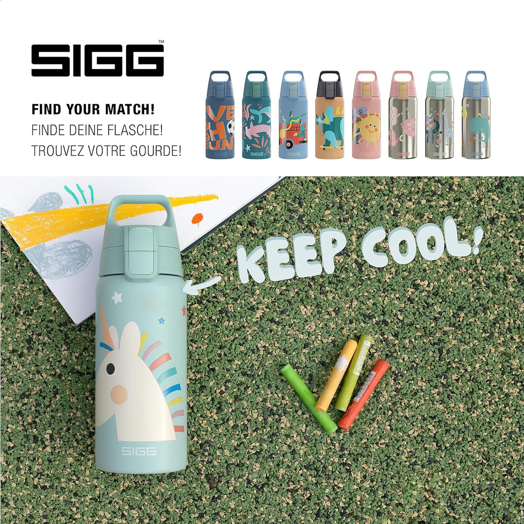 SIGG - Isolierte Trinkflasche Kinder - Shield Therm ONE - Für Kohlensäurehaltige Getränke Geeignet -