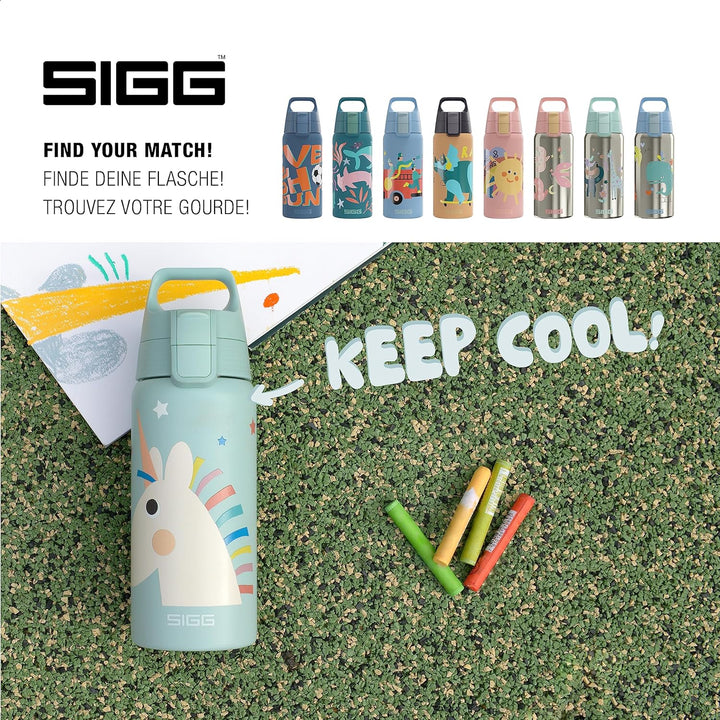 SIGG - Isolierte Trinkflasche Kinder - Shield Therm ONE - Für Kohlensäurehaltige Getränke Geeignet -