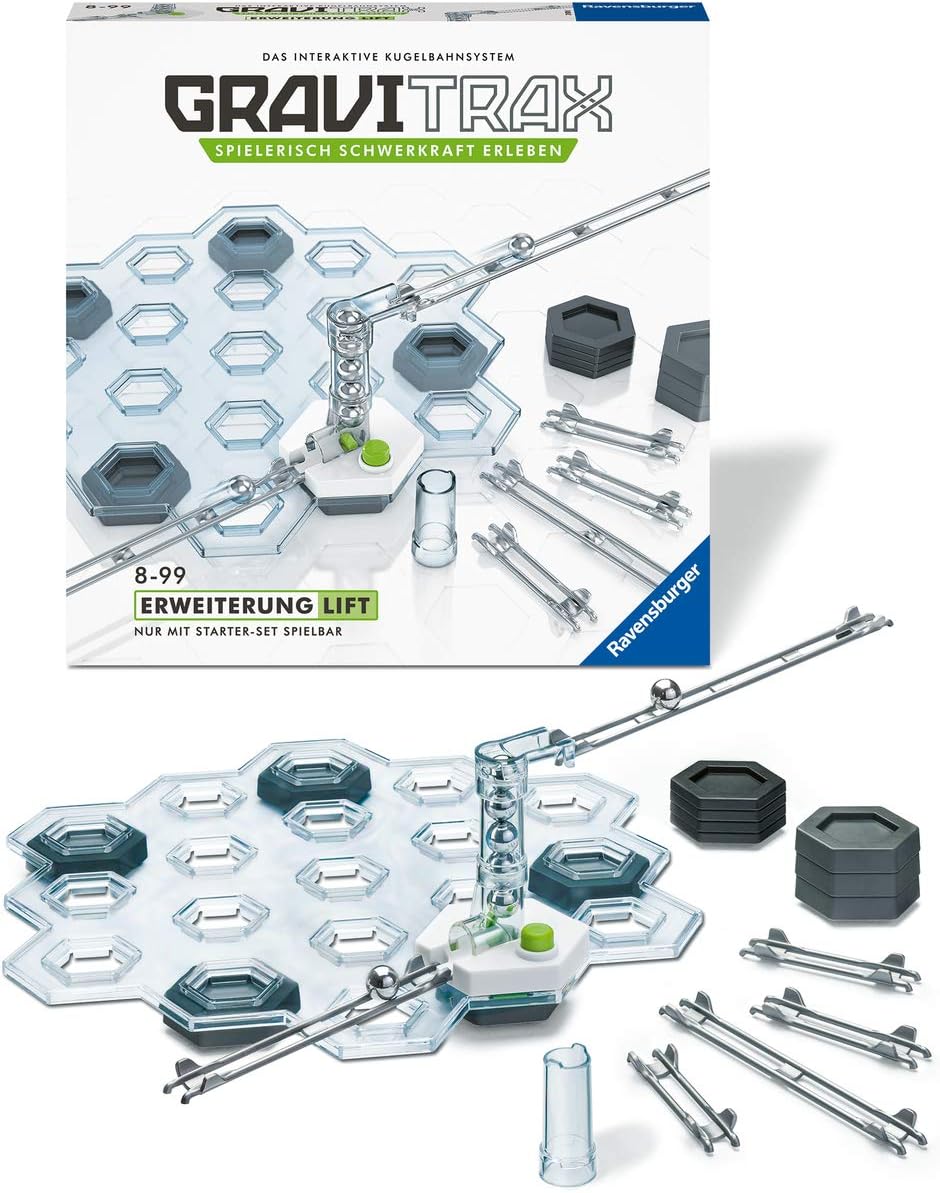 Ravensburger GraviTrax Extension Lift - Zubehör für das Kugelbahnsystem. Kombinierbar mit allen Grav
