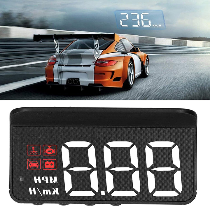 OBD2 HUD Head Up Display, Auto HUD Tachometeranzeige Windschutzscheibenprojektor Multifunktionsanzei