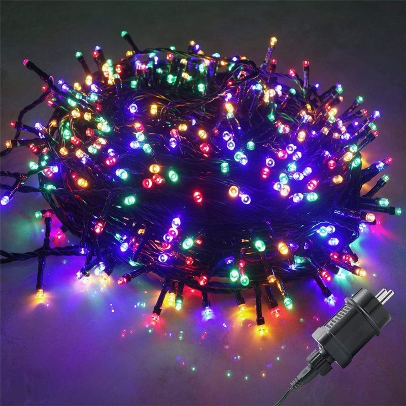 UISEBRT 50m 500 LED Lichterkette Aussen Innen Dekoration für Weihnachten, Ostern, Halloween, Hochzei