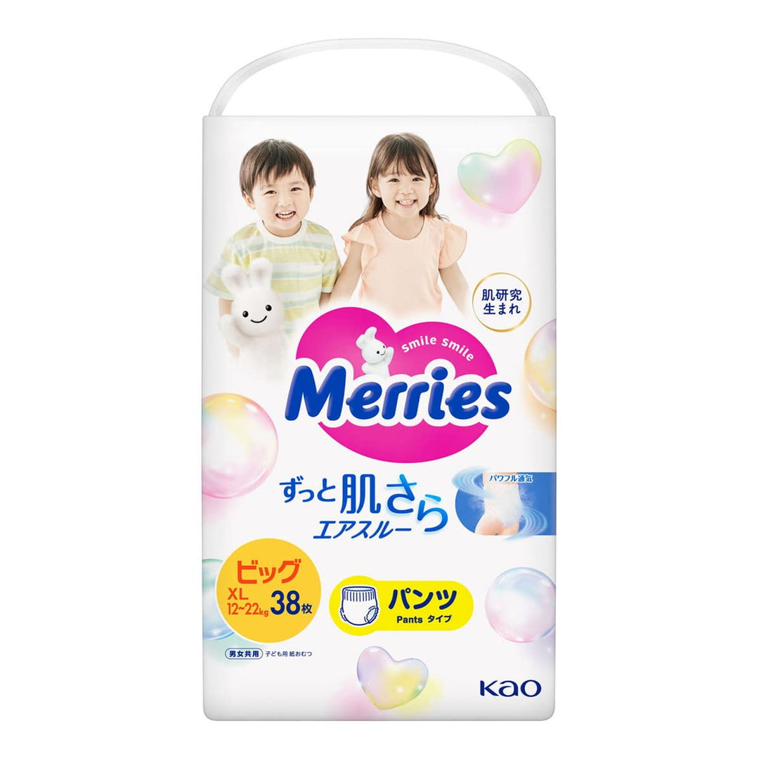 Japanische Windeln Merries/Merries XL Nappy Pants 38pcs (12-22kg)