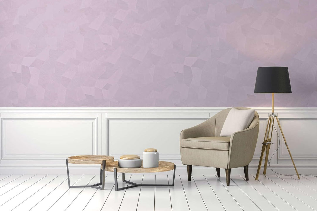 New Walls Premium Wandfarbe Violett, Flieder Liquid Luxury Dispersionsfarbe für Innenräume – 1 L 100