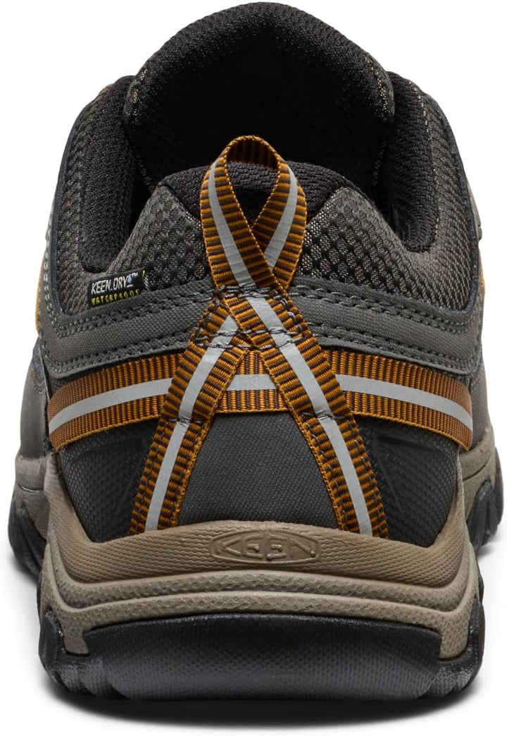 Keen Men's Targhee 3 Waterproof Hiking Shoe 45 EU Black Olive Golden Brown, 45 EU Black Olive Golden