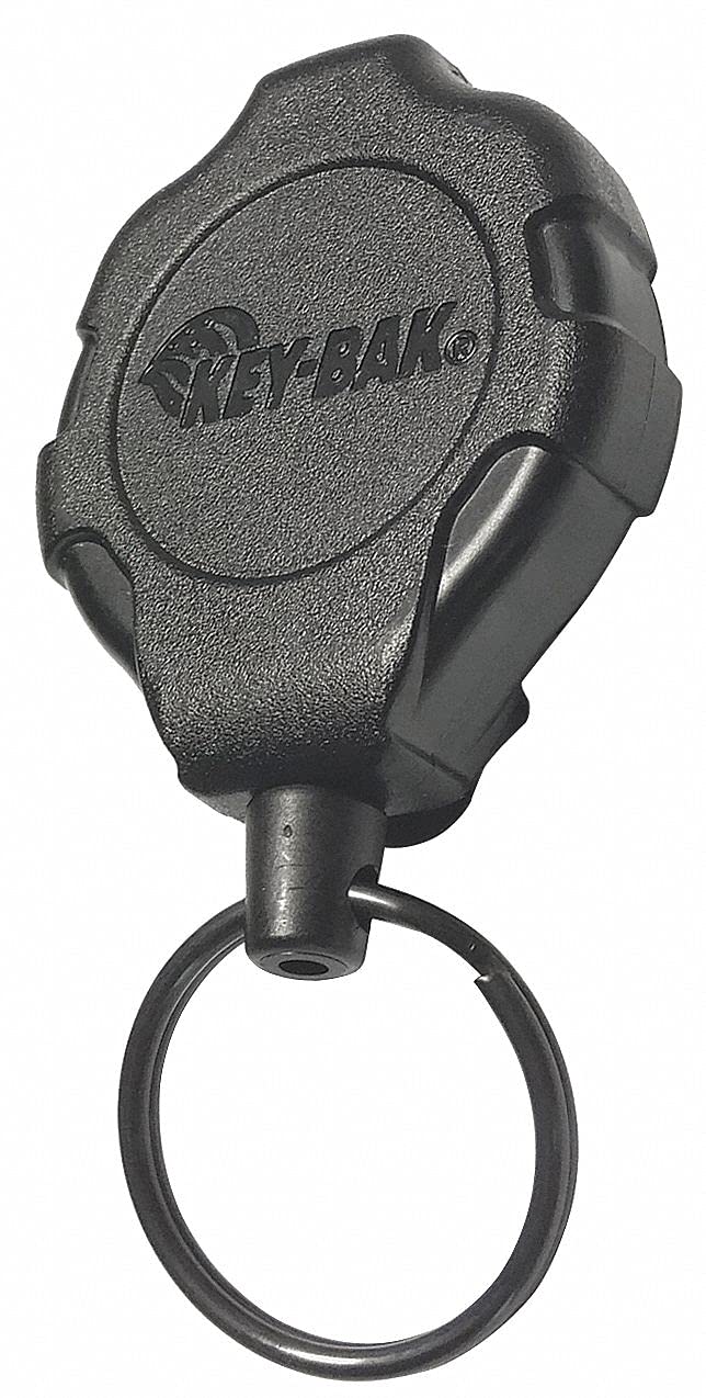 KEY-BAK Ratch-It Einziehbarer Ratschenhalter mit 91,4 cm einziehbarer Schnur, 425 g Einzug, Gürtelcl