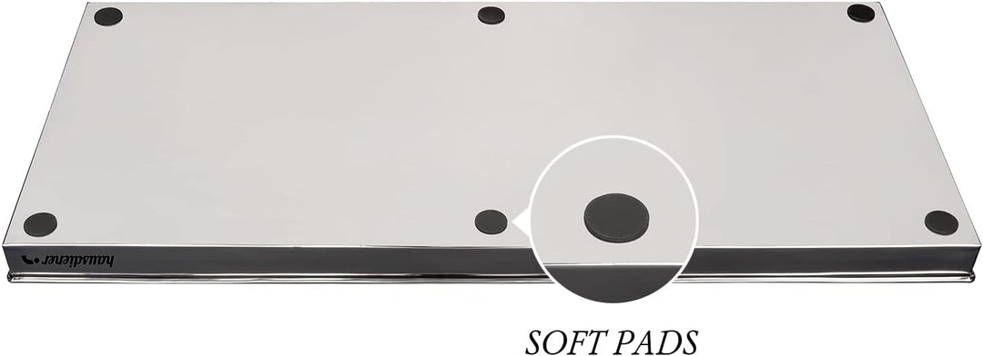 hausdiener Schuhtablett Schuhwanne Schuhabtropfschale Schuhmatte, hoher Rand, Boot Tray (Silber, Ede