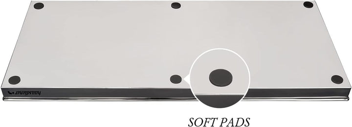 hausdiener Schuhtablett Schuhwanne Schuhabtropfschale Schuhmatte, hoher Rand, Boot Tray (Silber, Ede